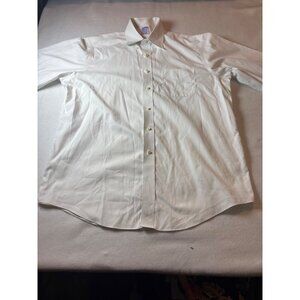 Brooks Brothers Mens Classic White Non-Iron Supima Cotton Dress Shirt 16.5-35